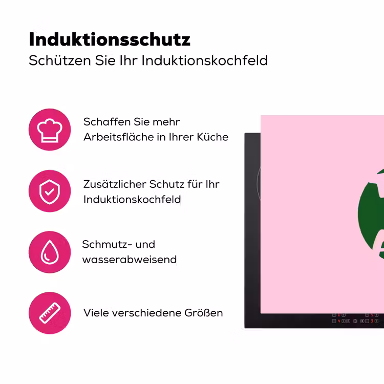 This is art - Tekst - Cirkel - Groen Inductie beschermer vinyl 3mm klein -zzzzzzz-lf-ups