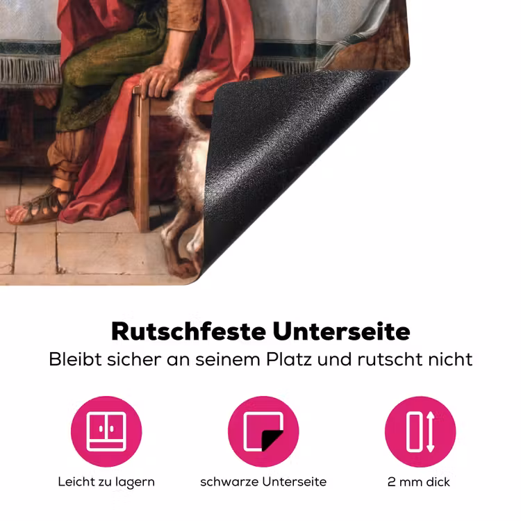 Het laatste avondmaal - Schilderij van Willem Key Inductie beschermer vinyl 3mm middel -zzzzzzz-lf-onderkant