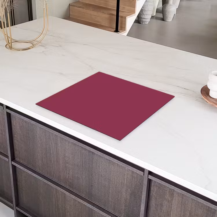 Deep - Rasberry - Rood Inductie beschermer vinyl 3mm middel 274 -sfeer8