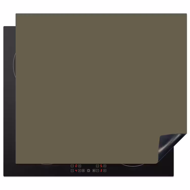 Deep - Khaki - Groen Inductie beschermer vinyl 3mm middel 274 -3d