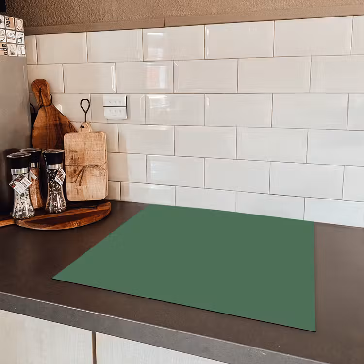 Deep - Sagewood - Groen Inductie beschermer vinyl 3mm middel 274 -sfeer3