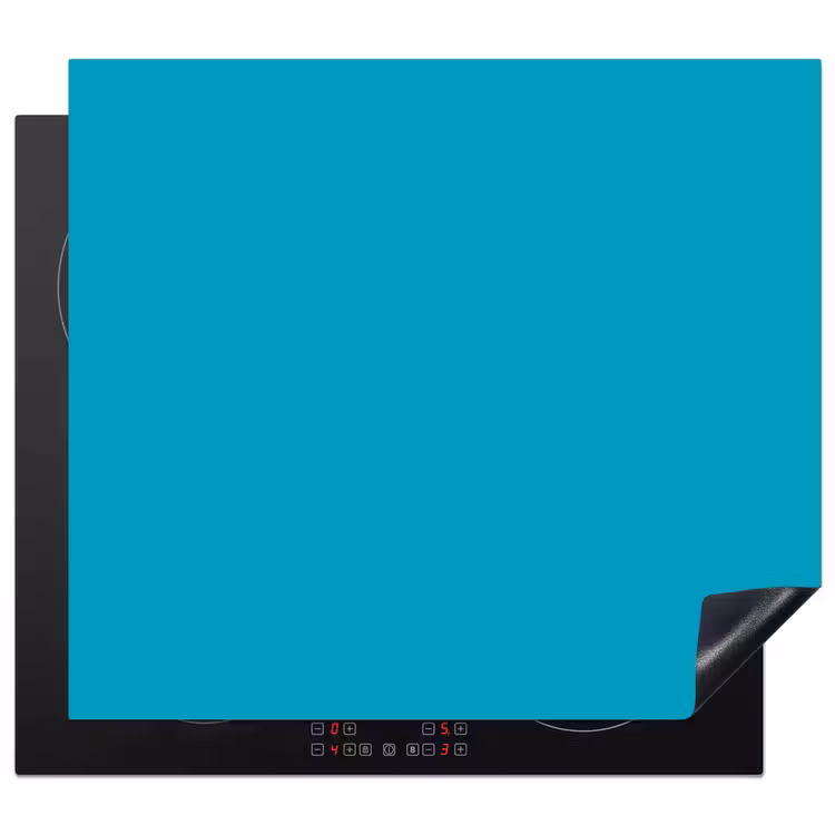 Deep - Turquoise - Turkoois Inductie beschermer vinyl 3mm middel 274 -3d