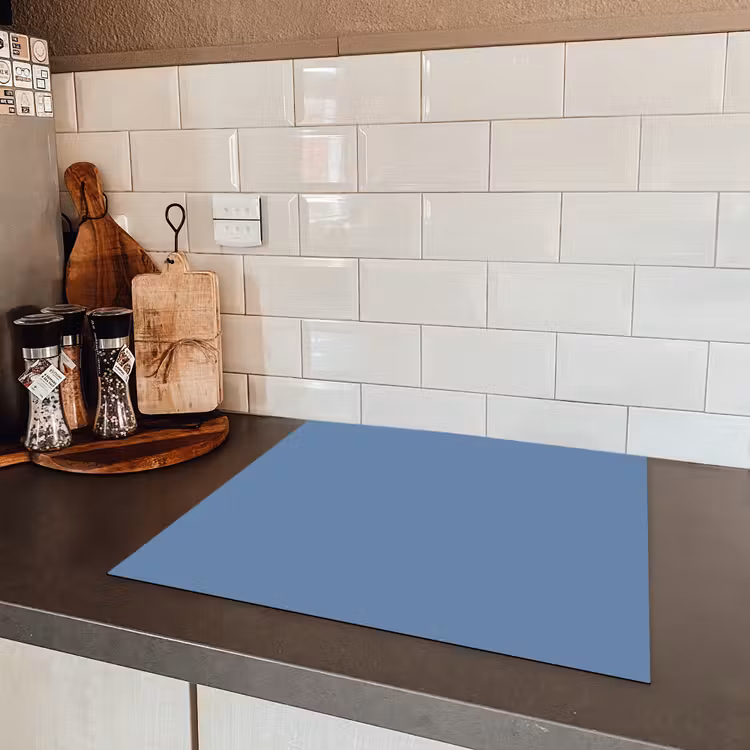 Denim - Breeze - Blauw Inductie beschermer vinyl 3mm middel 274 -sfeer3