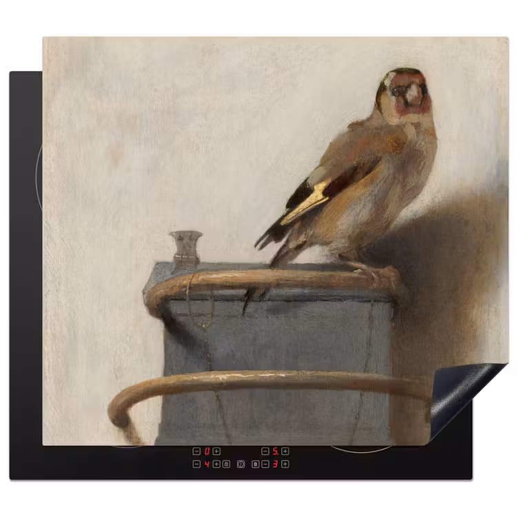 Het puttertje - Carel Fabritius Inductie beschermer vinyl 3mm middel -3d
