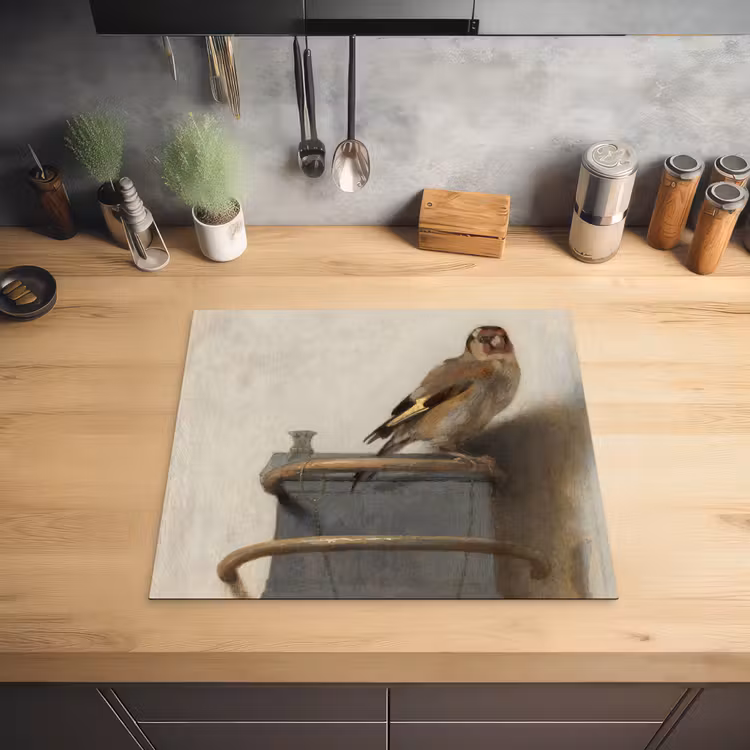 Het puttertje - Carel Fabritius Inductie beschermer vinyl 3mm middel -sfeer5