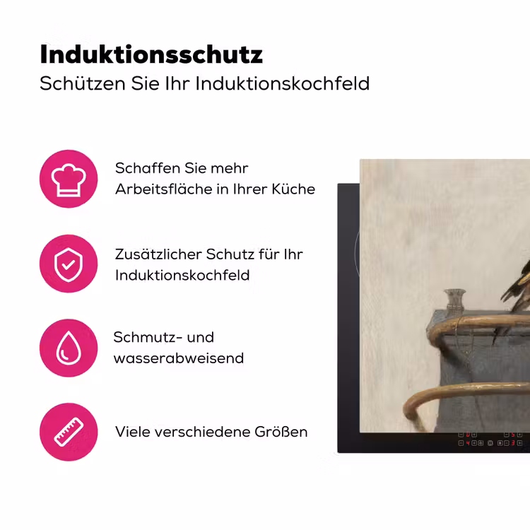 Het puttertje - Carel Fabritius Inductie beschermer vinyl 3mm middel -zzzzzzz-lf-ups