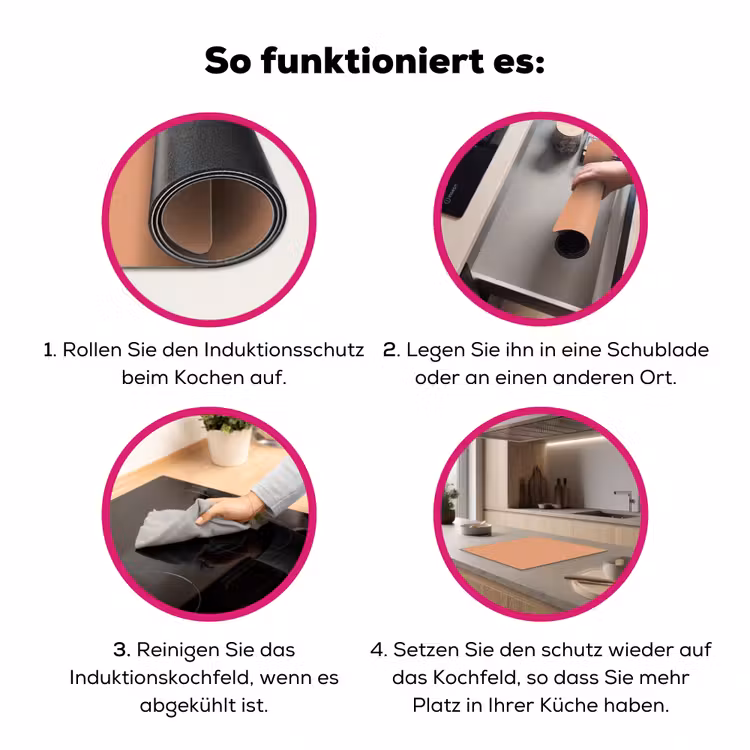 Desert - Coral - Koraal Inductie beschermer vinyl 3mm middel 274 -zzzzzzz-lf-werking