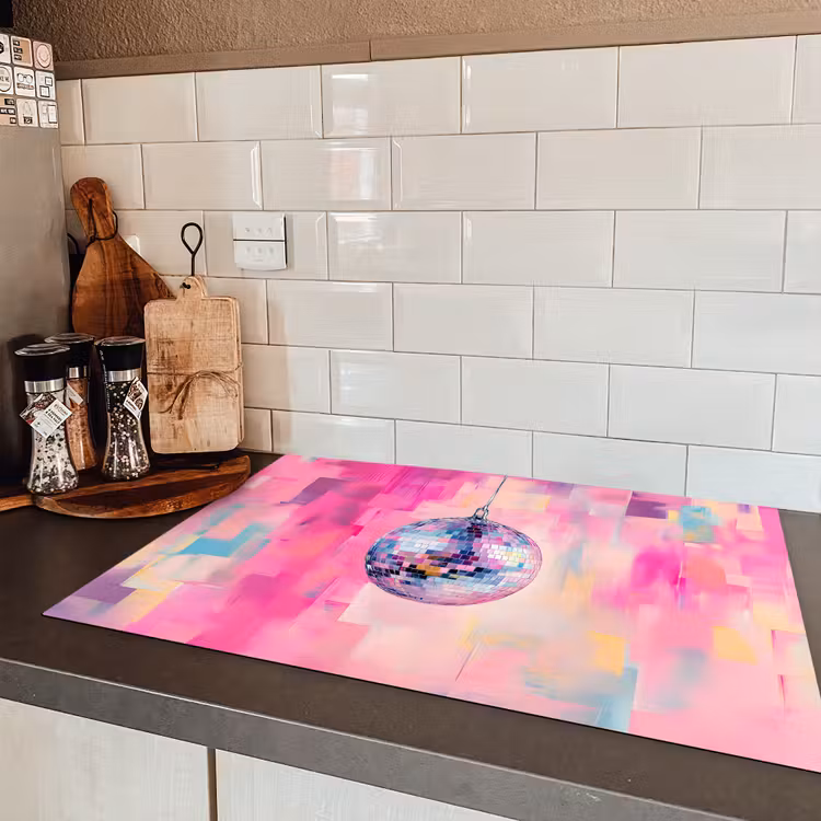 Discobal - Pink - Verf Inductie beschermer vinyl 3mm klein -sfeer3