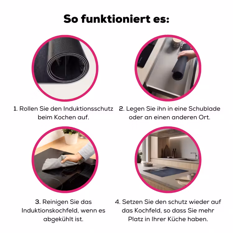 Herdabdeckplatte - Drei Fische – Seil - Drie vissen - Touw Inductie beschermer vinyl 3mm middel