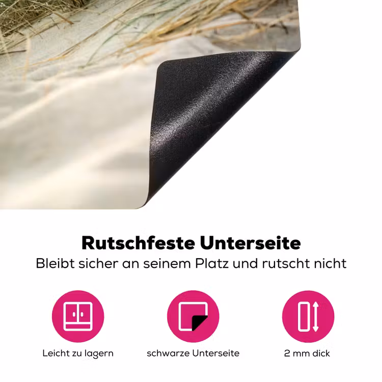 Duin - Waddeneilanden - Water Inductie beschermer vinyl 3mm klein -zzzzzzz-lf-onderkant