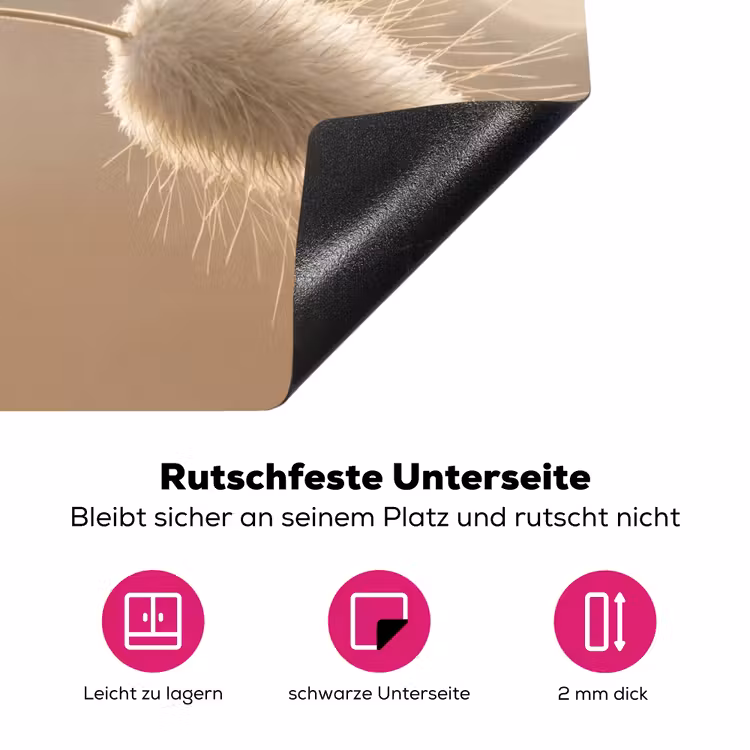 Hazestaartgras - Graanharen - Zonlicht Inductie beschermer vinyl 3mm middel -zzzzzzz-lf-onderkant