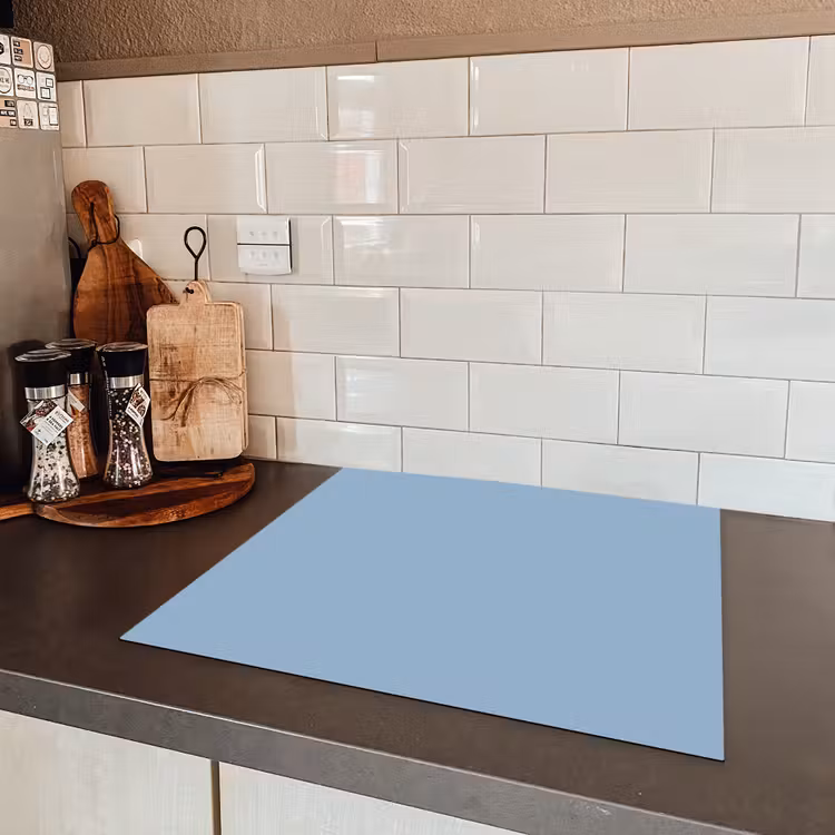 Dusty - Denim - Blauw Inductie beschermer vinyl 3mm middel 274 -sfeer3