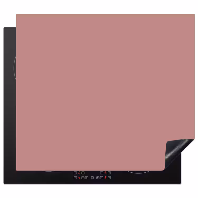 Dusty - Rose - Roze Inductie beschermer vinyl 3mm middel 274 -3d