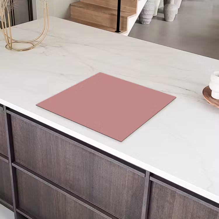 Dusty - Rose - Roze Inductie beschermer vinyl 3mm middel 274 -sfeer8