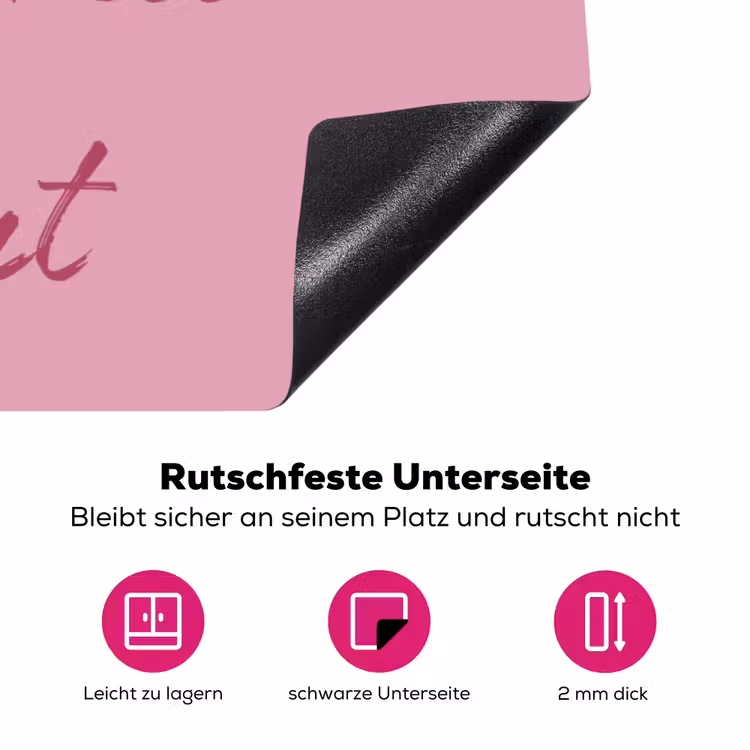 Eat me out don't stress me out - Roze - Handgeschreven Inductie beschermer vinyl 3mm klein -zzzzzzz-lf-onderkant