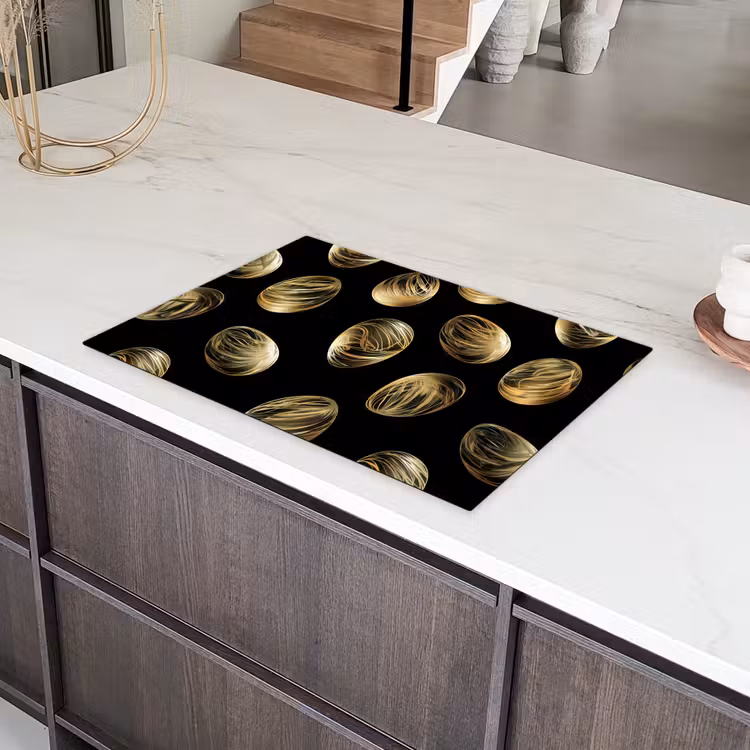 Eieren - Goud - Patroon Inductie beschermer vinyl 3mm klein -sfeer8