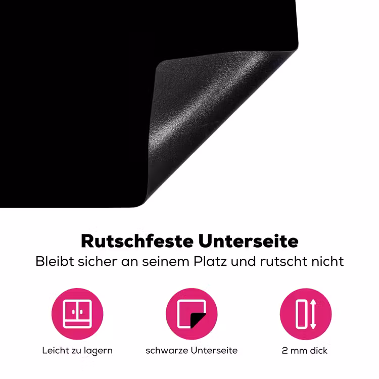 Ijs - Goud - Zwart - Eten Inductie beschermer vinyl 3mm klein -zzzzzzz-lf-onderkant