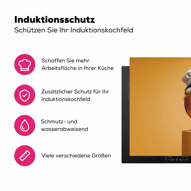Ijsvogel - Pilaar - Koksmuts - Vogel Inductie beschermer vinyl 3mm klein -zzzzzzz-lf-ups