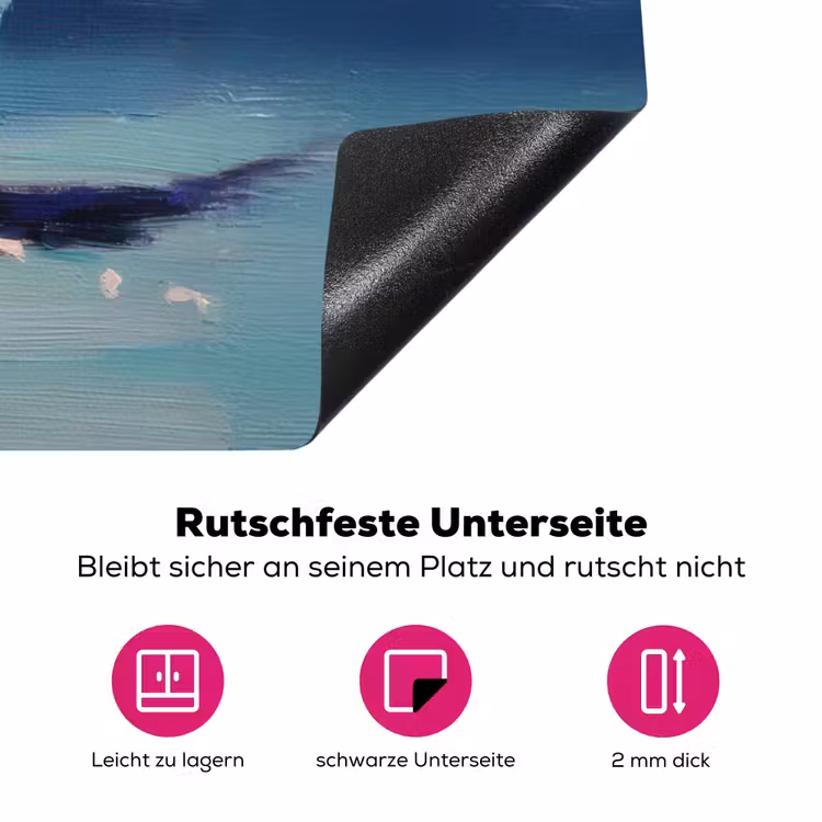 Ijshoorn - Bolletjes - Smelt - Roze Inductie beschermer vinyl 3mm klein -zzzzzzz-lf-onderkant