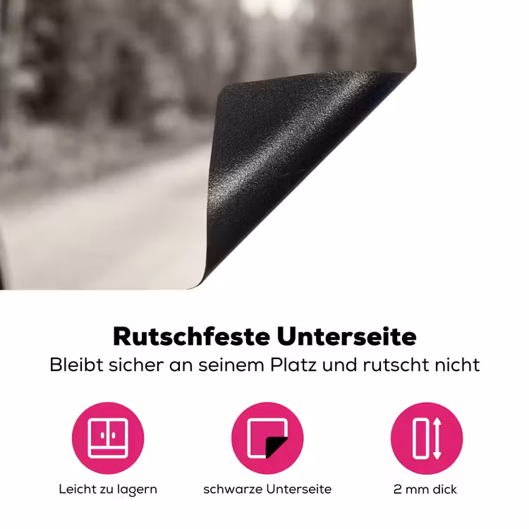 Eland - Auto - Gewei - Zwart - Wit Inductie beschermer vinyl 3mm klein -zzzzzzz-lf-onderkant