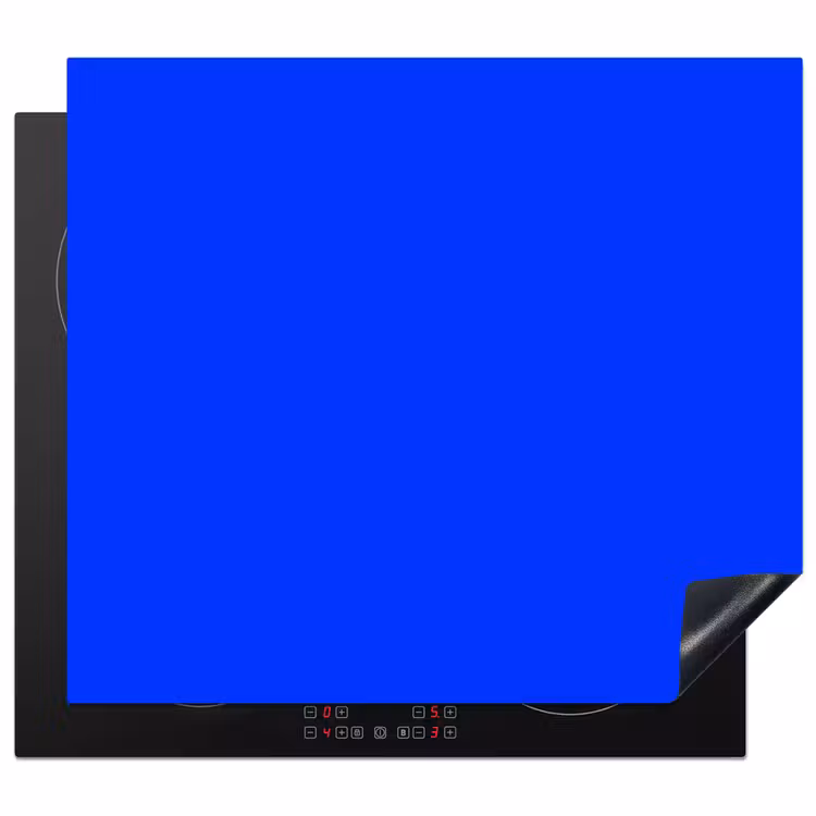 Electric - Blue - Blauw Inductie beschermer vinyl 3mm middel 274 -3d