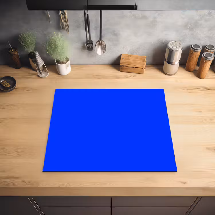 Electric - Blue - Blauw Inductie beschermer vinyl 3mm middel 274 -sfeer5