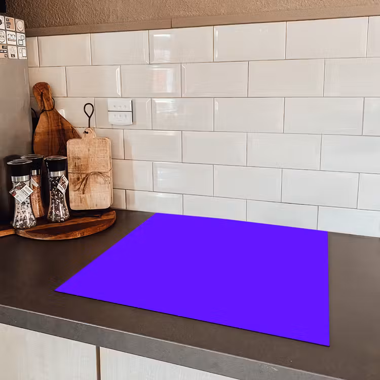 Electric - Indigo - Paars Inductie beschermer vinyl 3mm middel 274 -sfeer3