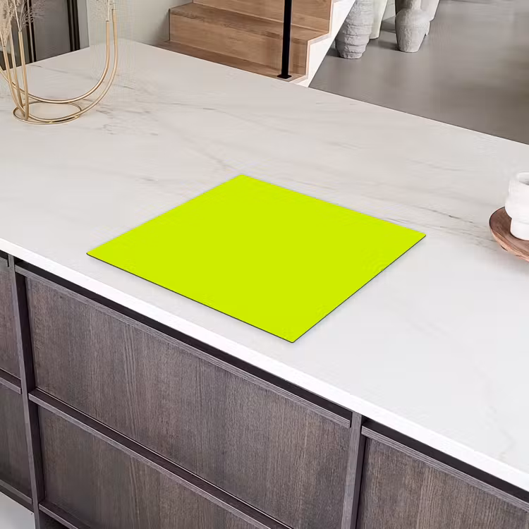 Electric - Lemon - Geel Inductie beschermer vinyl 3mm middel 274 -sfeer8