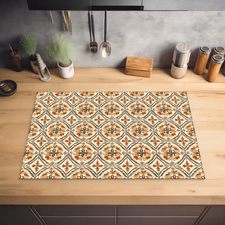 Elegant - Antiek - Kleurrijk Inductie beschermer vinyl 3mm klein 276 -sfeer5