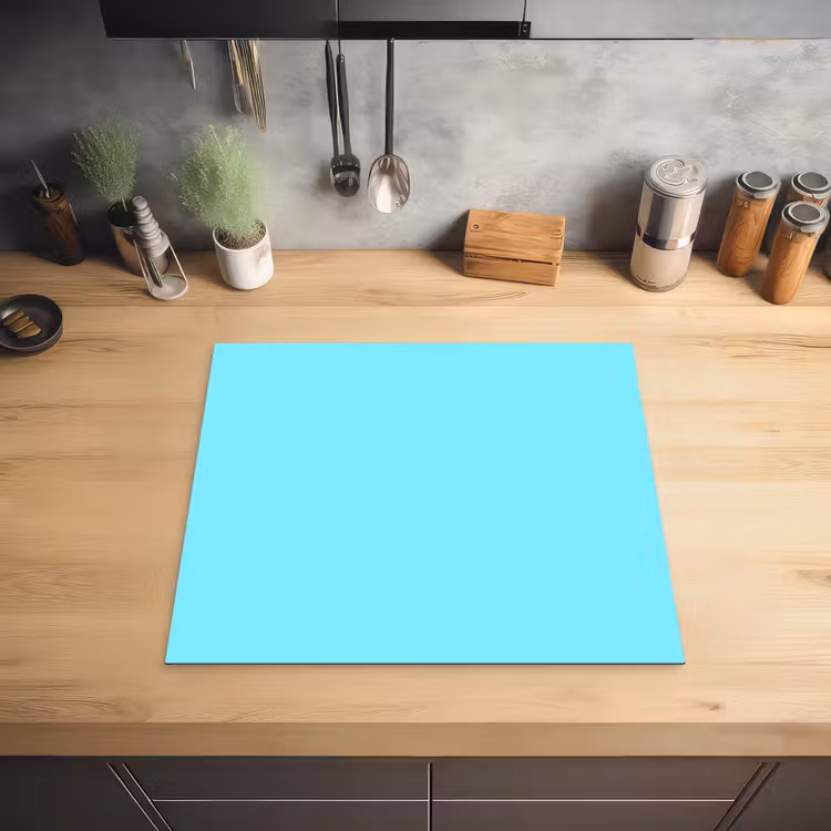 Electric - Cyan - Blauw Inductie beschermer vinyl 3mm middel 274 -sfeer5