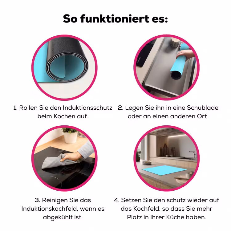 Electric - Cyan - Blauw Inductie beschermer vinyl 3mm middel 274 -zzzzzzz-lf-werking
