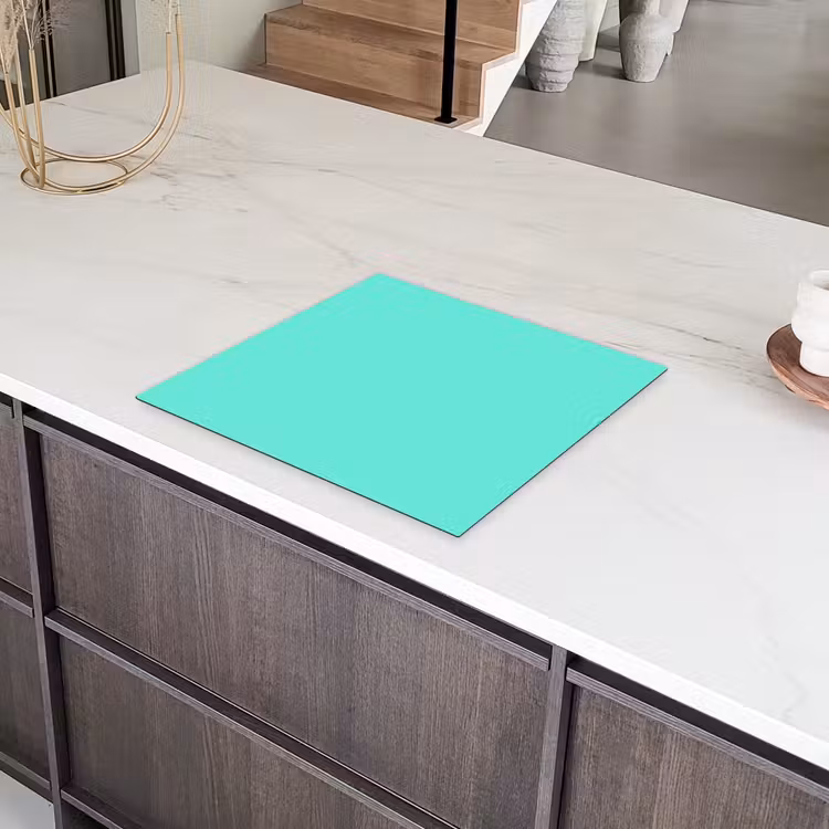 Electric - Cyan - Turkoois Inductie beschermer vinyl 3mm middel 274 -sfeer8