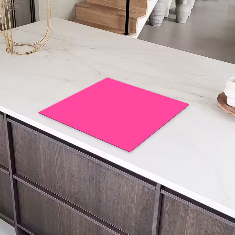 Electric - Magenta - Roze Inductie beschermer vinyl 3mm middel 274 -sfeer8