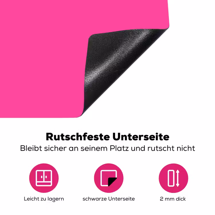 Electric - Magenta - Roze Inductie beschermer vinyl 3mm middel 274 -zzzzzzz-lf-onderkant