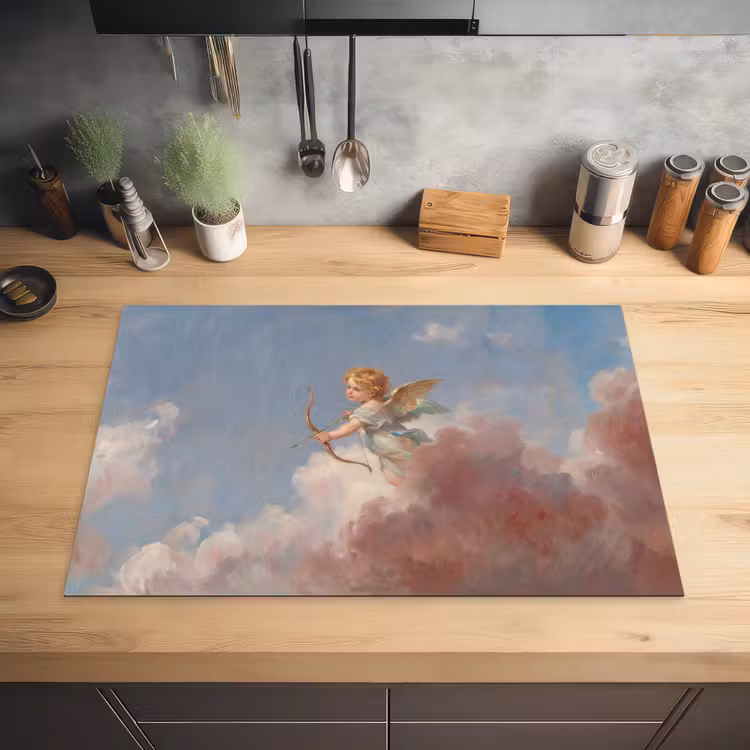 Engel - Pijl en boog - Mythologie - Klassiek Inductie beschermer vinyl 3mm klein -sfeer5