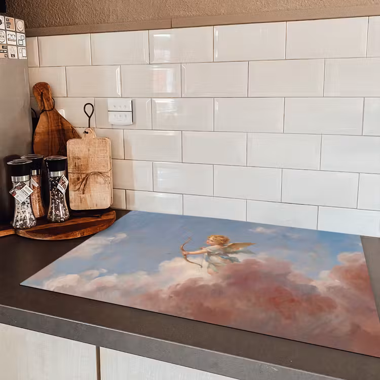 Engel - Pijl en boog - Mythologie - Klassiek Inductie beschermer vinyl 3mm klein -sfeer3