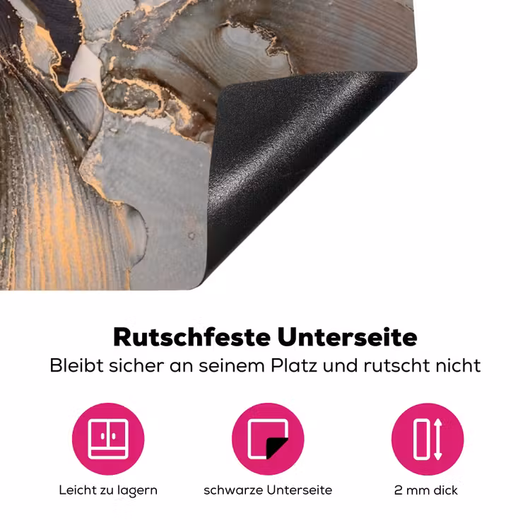 Aarde Ontmoet Metaal Inductie beschermer vinyl 3mm klein -zzzzzzz-lf-onderkant