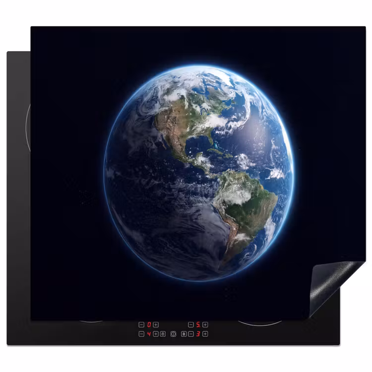 Herdabdeckplatte - Erde – Weltraum – Kosmos - Aarde - Ruimte - Kosmos Inductie beschermer vinyl 3mm middel