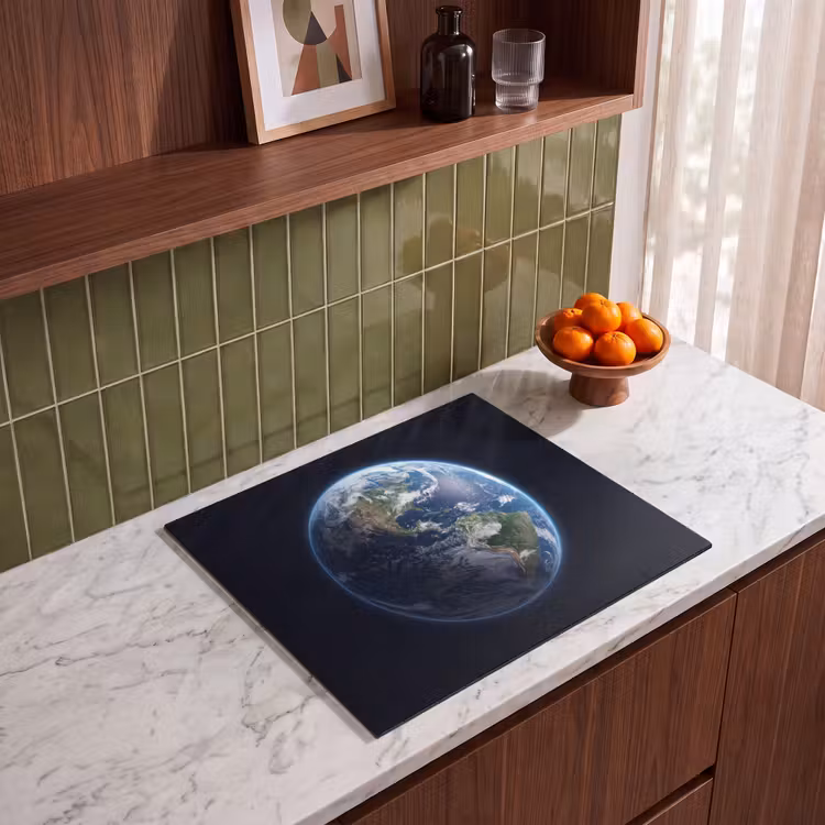 Herdabdeckplatte - Erde – Weltraum – Kosmos - Aarde - Ruimte - Kosmos Inductie beschermer vinyl 3mm middel