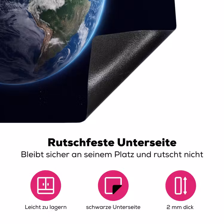 Herdabdeckplatte - Erde – Weltraum – Kosmos - Aarde - Ruimte - Kosmos Inductie beschermer vinyl 3mm middel