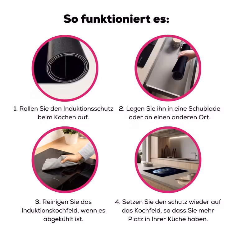 Herdabdeckplatte - Erde – Weltraum – Kosmos - Aarde - Ruimte - Kosmos Inductie beschermer vinyl 3mm middel