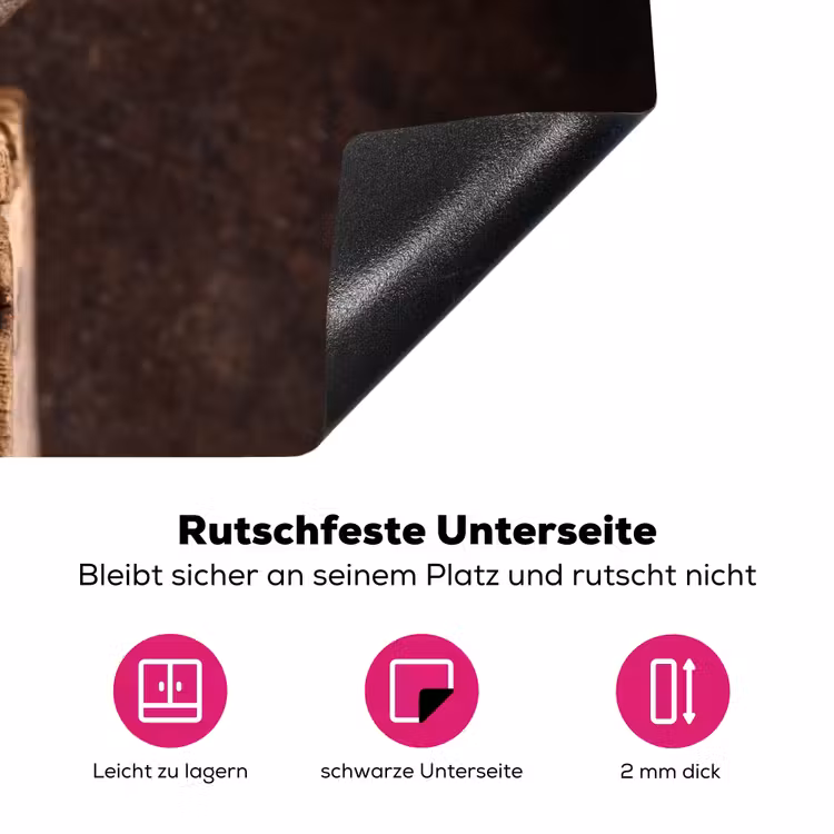 Oogst van Zoetheid Inductie beschermer vinyl 3mm klein -zzzzzzz-lf-onderkant