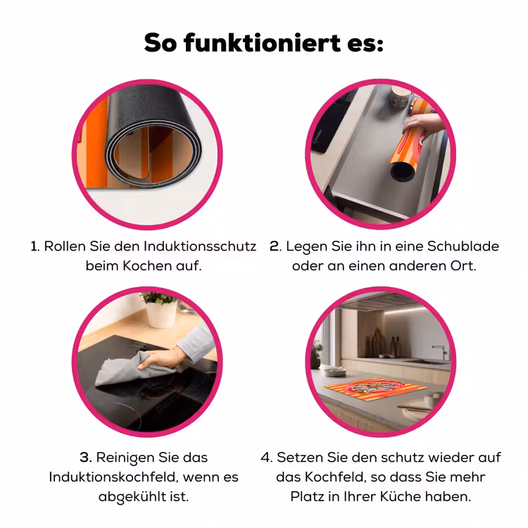 Eten - Oester - Zeevruchten - Oranje - Modern Inductie beschermer vinyl 3mm middel -zzzzzzz-lf-werking