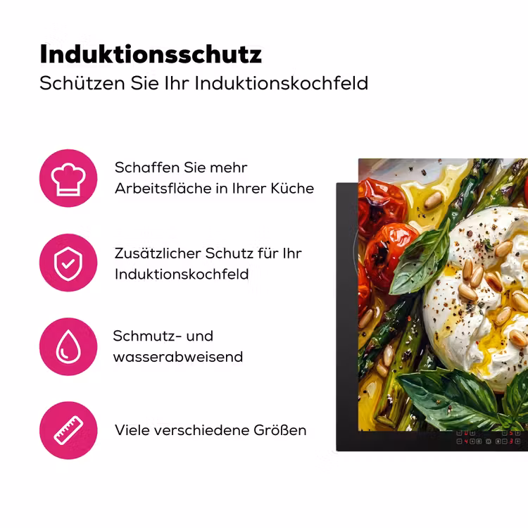 Eten - Groenten - Kaas - Modern - Vers Inductie beschermer vinyl 3mm middel -zzzzzzz-lf-ups
