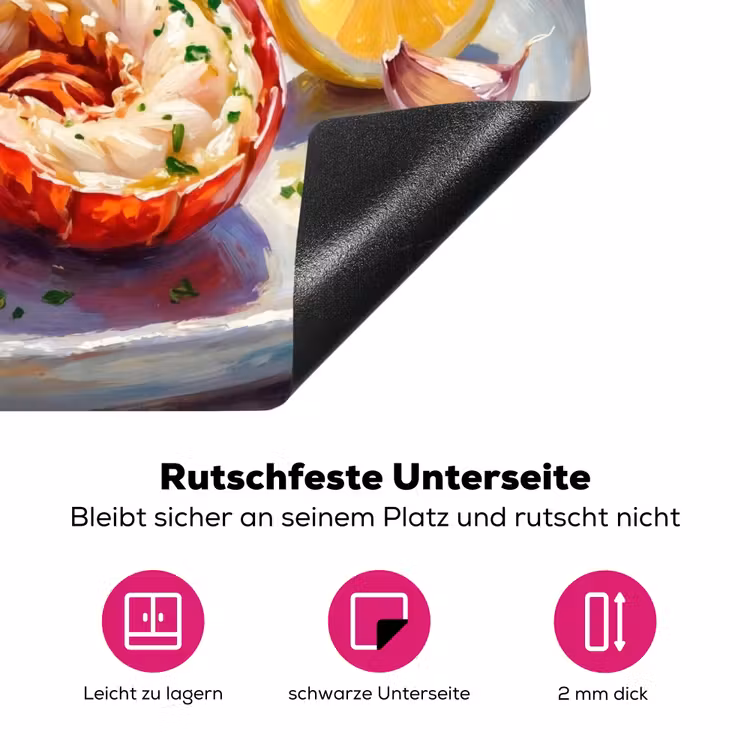 Eten - Zee - Kust - Modern - Blauw Inductie beschermer vinyl 3mm middel -zzzzzzz-lf-onderkant