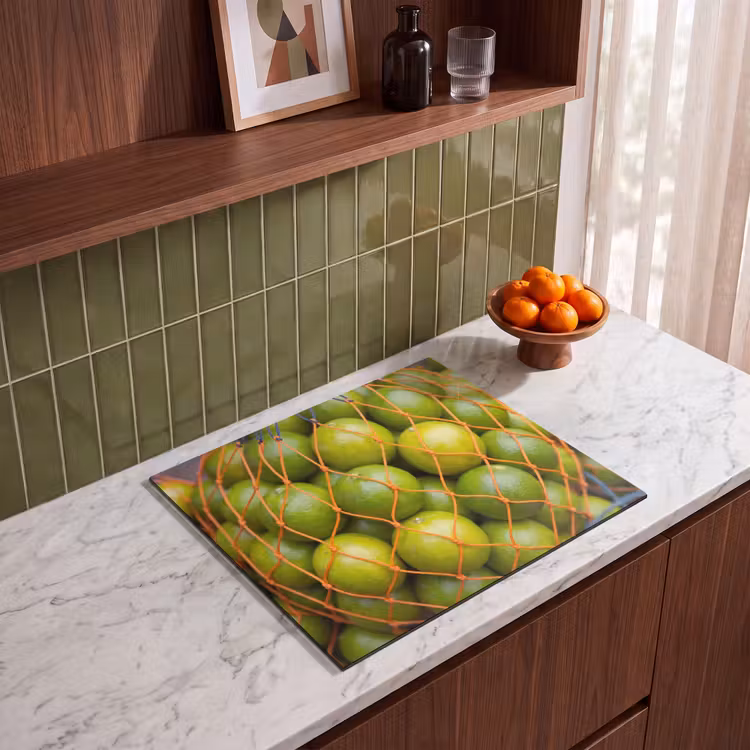 Eten - Net - Groen - Markt Inductie beschermer vinyl 3mm middel -sfeer8