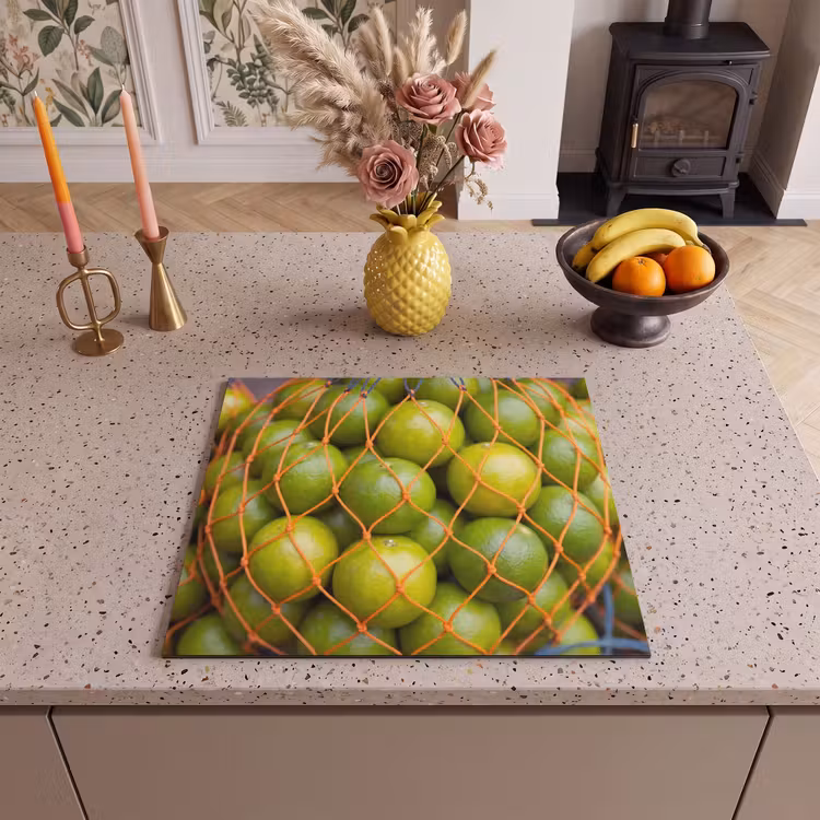 Eten - Net - Groen - Markt Inductie beschermer vinyl 3mm middel -sfeer3