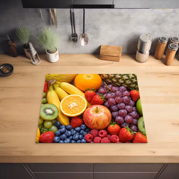 Eten - Fruit - Vers - Kleurrijk - Voeding Inductie beschermer vinyl 3mm middel -sfeer5