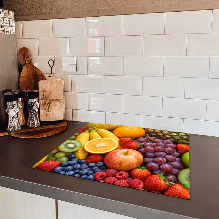 Eten - Fruit - Vers - Kleurrijk - Voeding Inductie beschermer vinyl 3mm middel -sfeer3