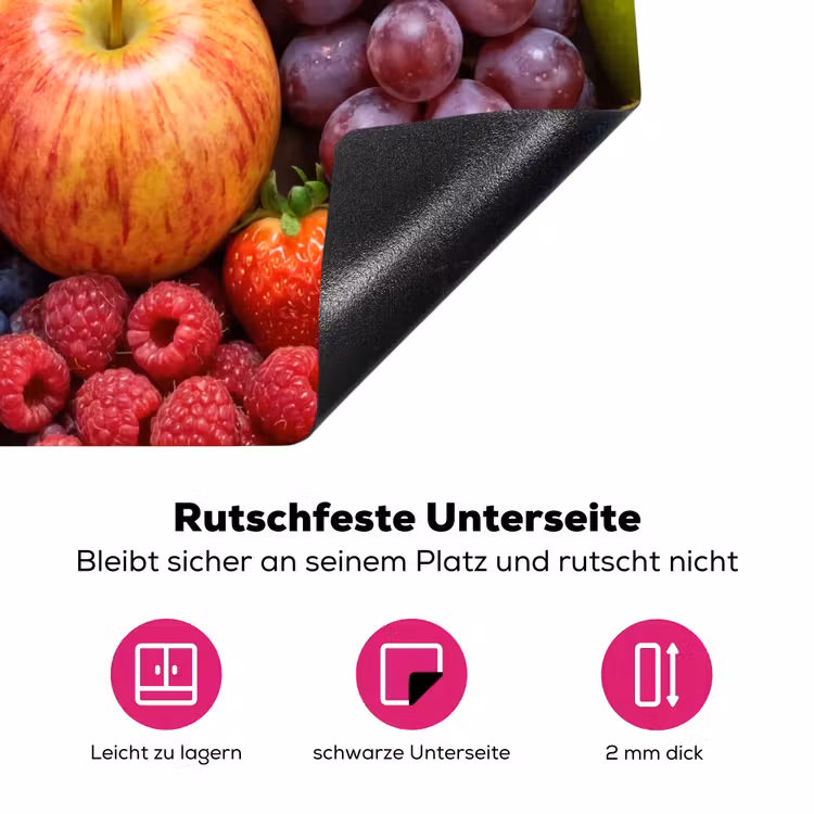 Eten - Fruit - Vers - Kleurrijk - Voeding Inductie beschermer vinyl 3mm middel -zzzzzzz-lf-onderkant